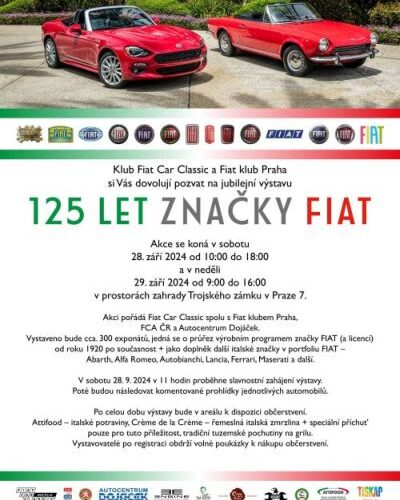 FIAT v Trojském zámku oslaví 125 let